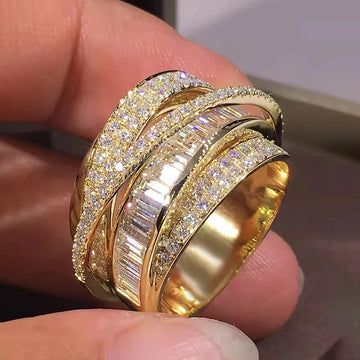 Women's Sparkling CZ Ring