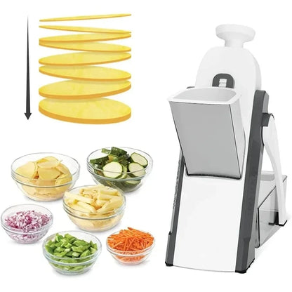 Multifunktionella Vegetable Cutter Korg Morot Grater Potato Peeler Shredders Kök Tillbehör Tools Fries Graers.