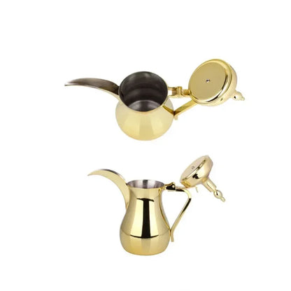 Golden coffee pots