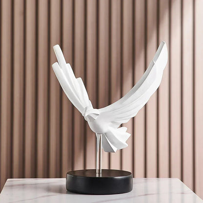 Abstract eagle figurines