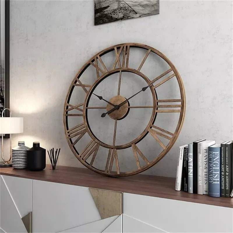 Modern 3D large wall clocks Roman numerals