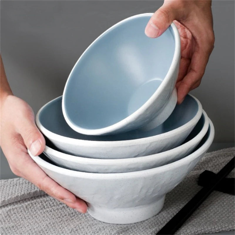 Fortykket Melamine Noodle Bowl Multi-size Imitasjon Porselen