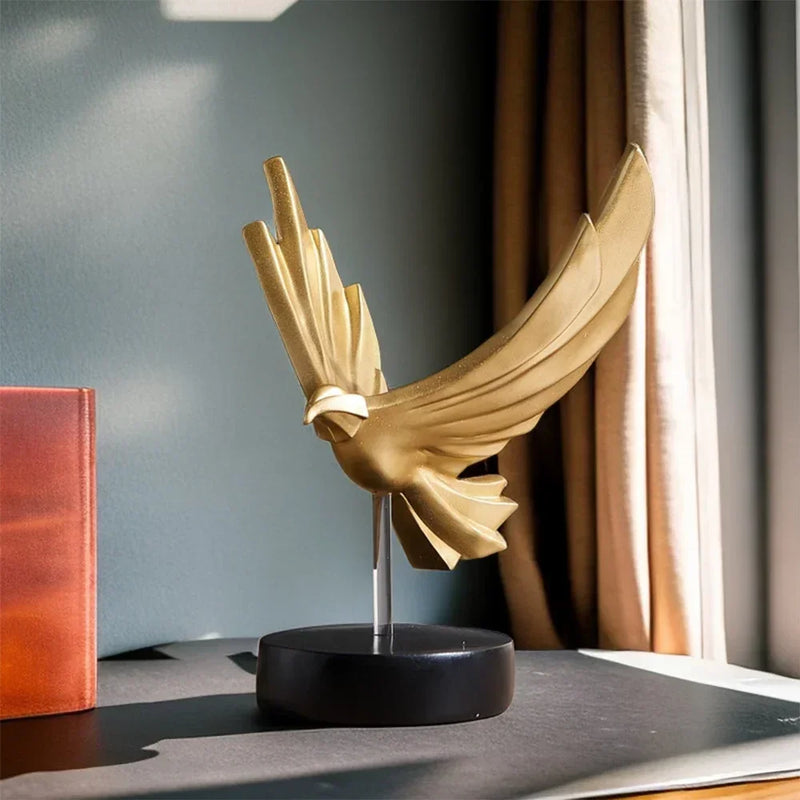 Abstract eagle figurines