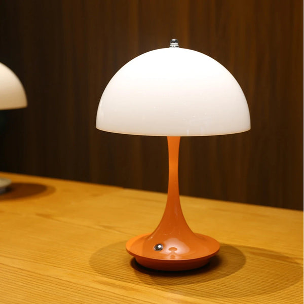 Rechargeable USB mushroom-led desk lamps