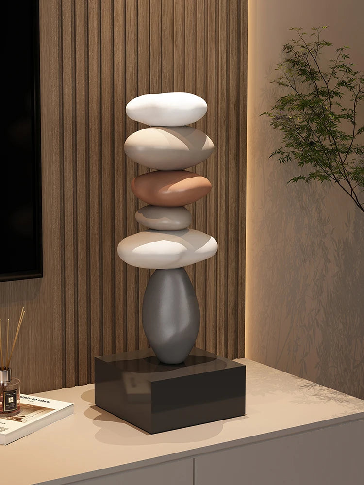 Modern art Feng Shui stone resin sculpture