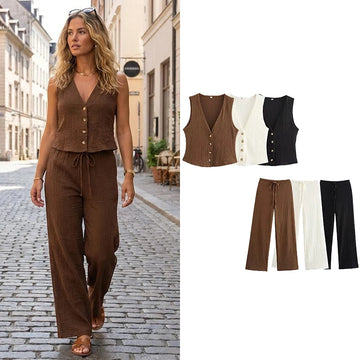 Women Flare Pants Set