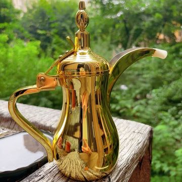 Golden coffee pots