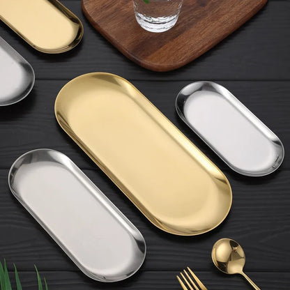 Gold Dining Plate Dessert Plate - Nanag store