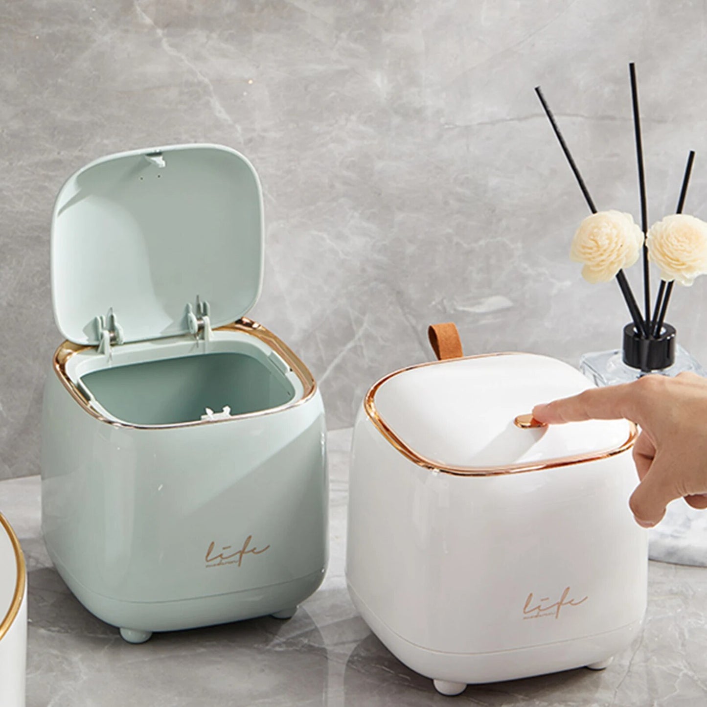 Light luxury mini waste bins Nanag store