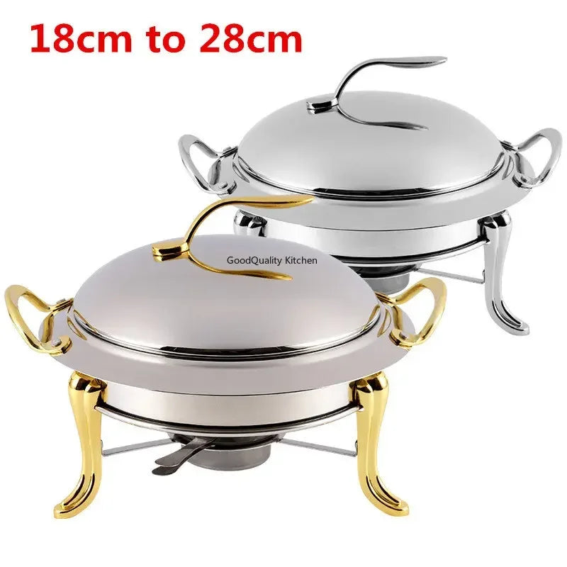 Mini stainless steel gold hot pot