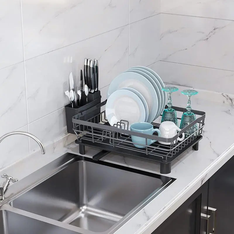 Dish drying with drain dinnerware organizer - Nanag store