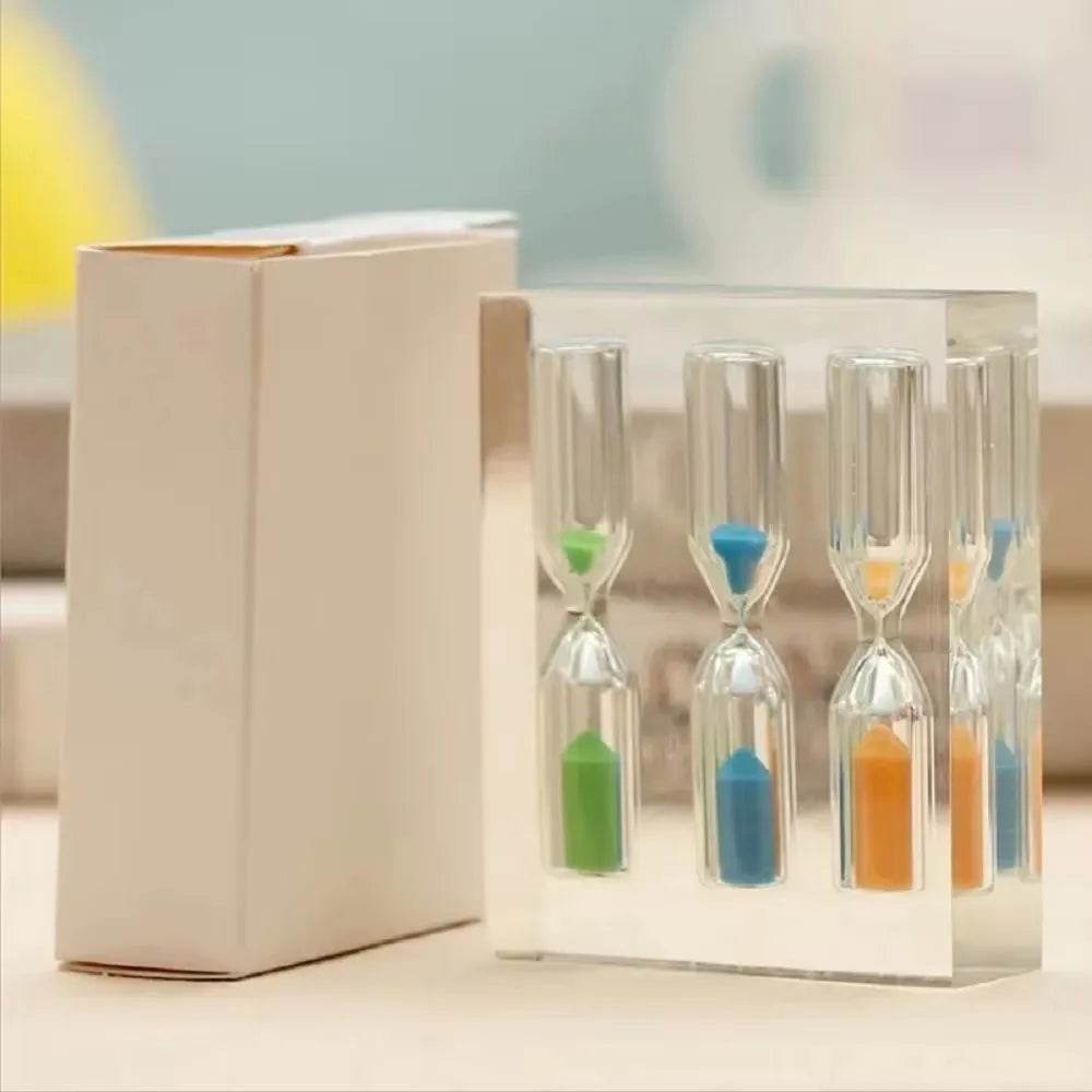 1/2/3 Minute colorful hourglass timer three-in-one - Nanag store