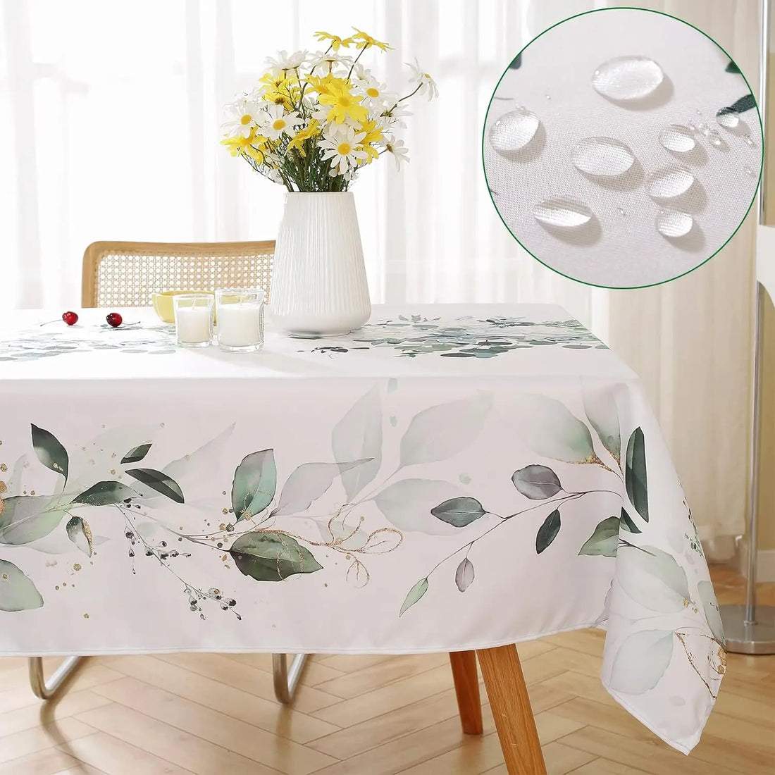 Floral Waterproof Tablecloth