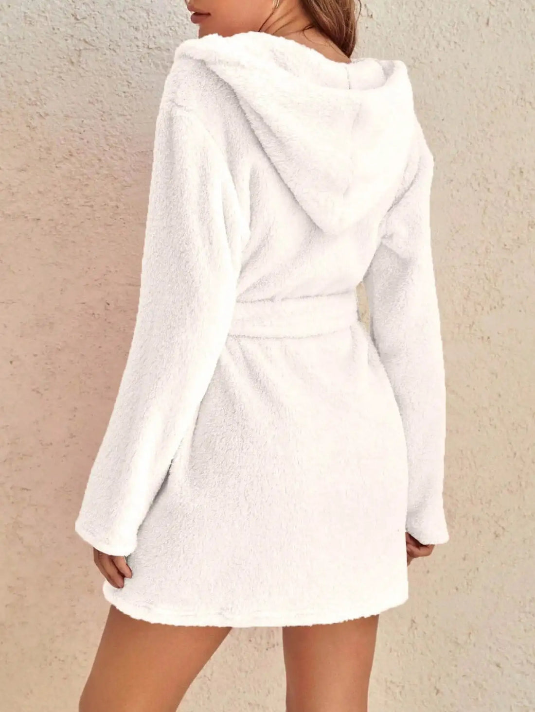 Women's Hooded Fleece Robe