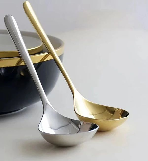 Stainless steel big head round spoon