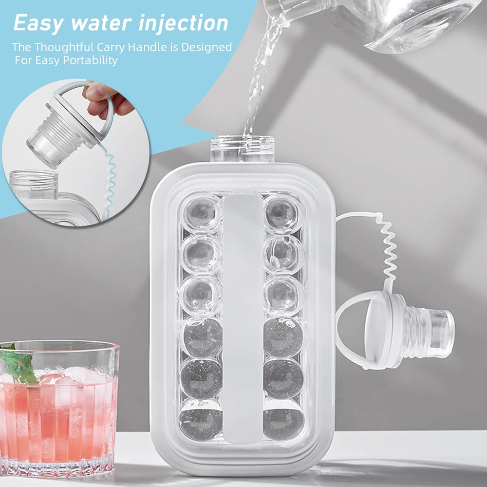 2 In 1 portable silicone ice ball maker kettle