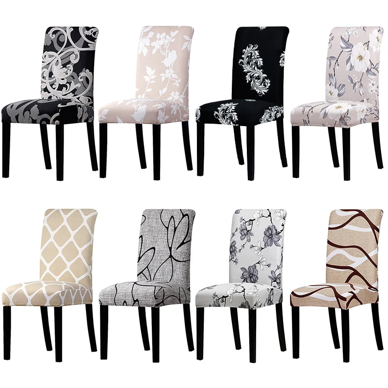 Printed stretch chair cover