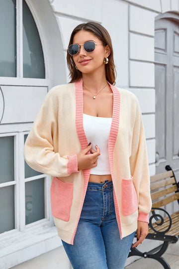 Women's Contrast Cardigan