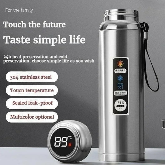1.5L 316 stainless steel water bottle with intelligent temperature