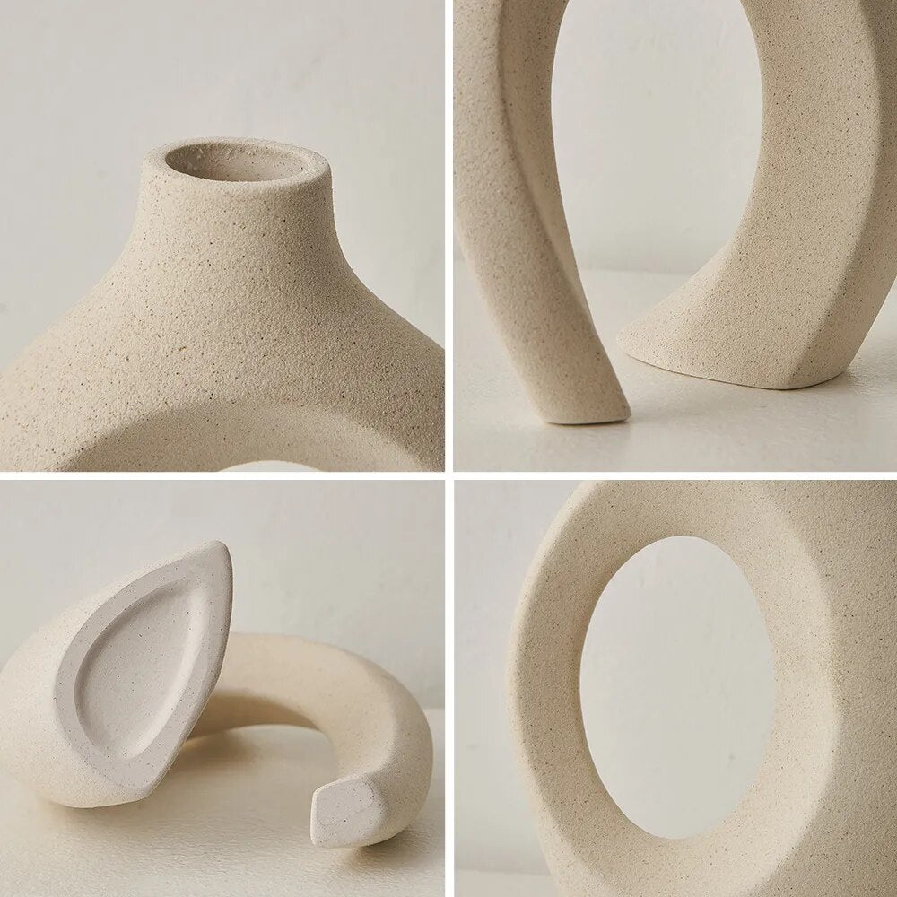 Скандинавская керамическая ваза