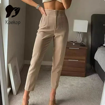 Koekop High-Waist Office Pants