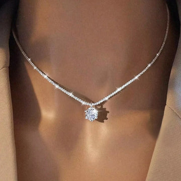 Moissanite Pendant Necklace