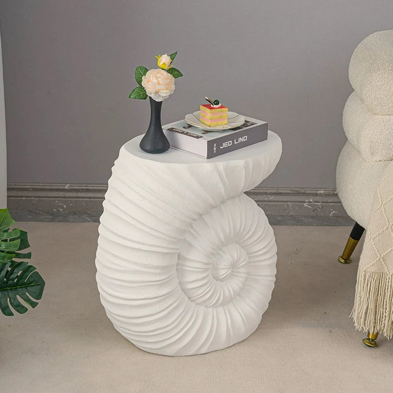 Modern sofa side table creative conch shaped coffee table