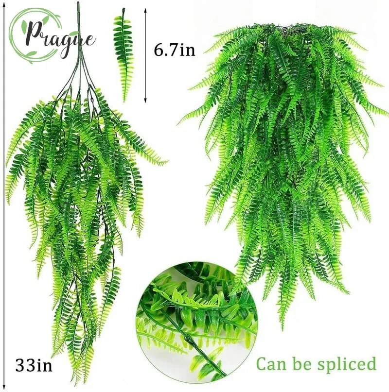 90 cm Hanging Plastic Persian Fern Leaves Vines Room Decor Nanag store