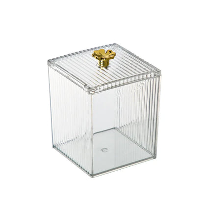 Acrylic cotton swabs storage holder box