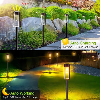 Solar pathway lights for outdoor waterproof garden lights