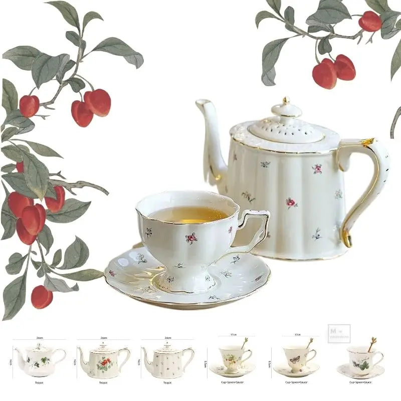 Europe ceramic tea cups set