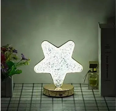 LED night light star moon lamp battery with 3 colors