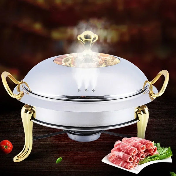 Stainless steel mini hotpot set