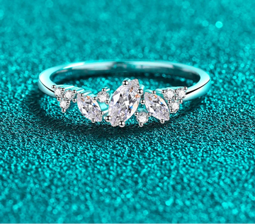925 Silver Moissanite Ring