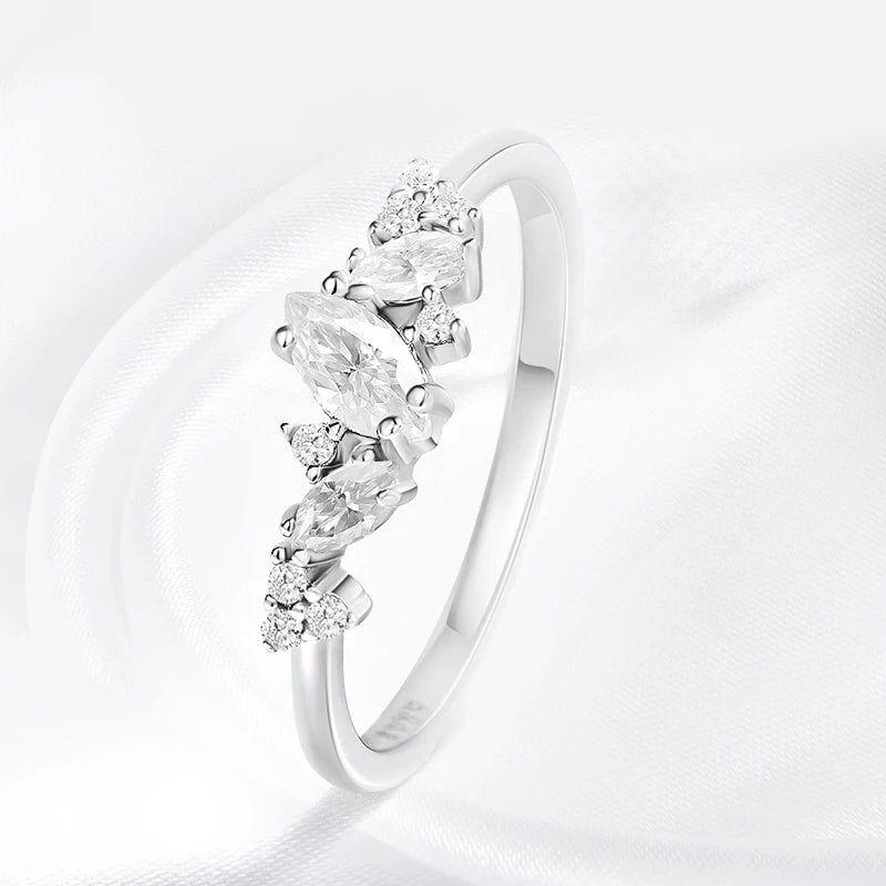 925 Silver Moissanite Ring