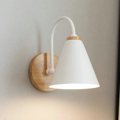 Modern minimalist LED wall light black white interior decoration lamps