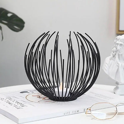 Wire candle holder