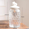 Glass Food Storage Jar with Rabbit Cover - Nanag store