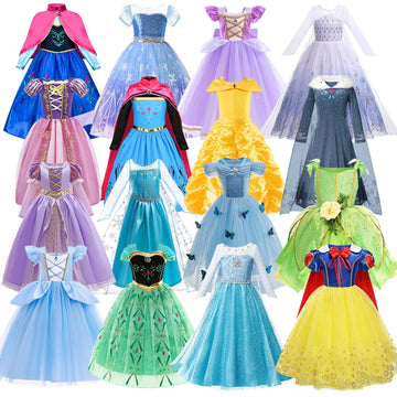 Kids Snow Queen Princess Dress