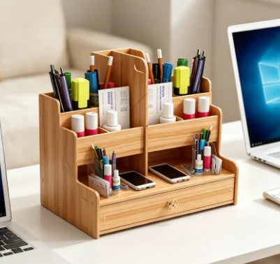 Wooden Desk Organizer