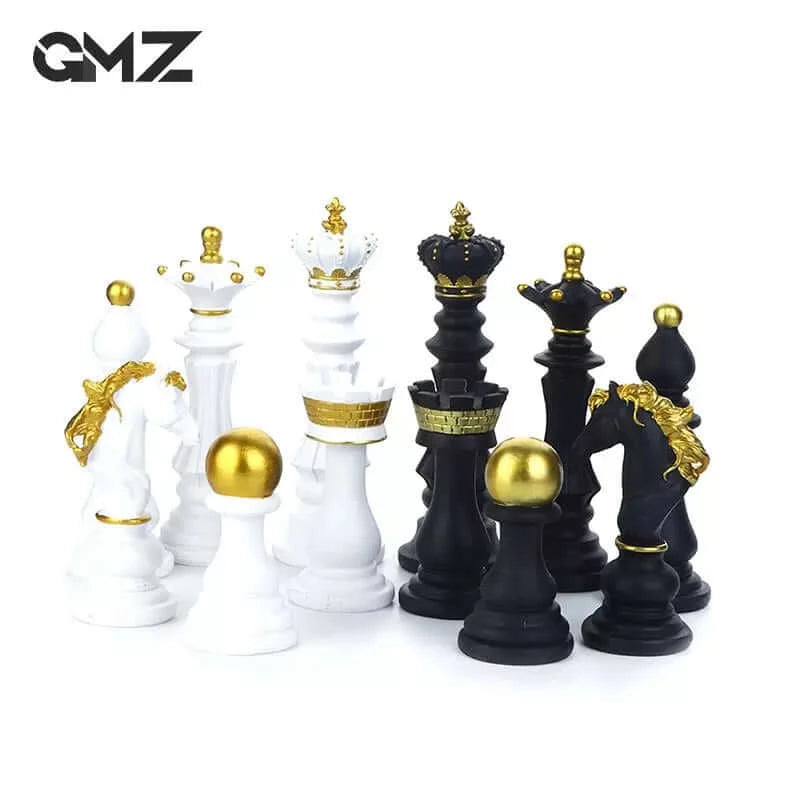 1pc Piezas de ajedrez de resina accesorios para juegos de mesa