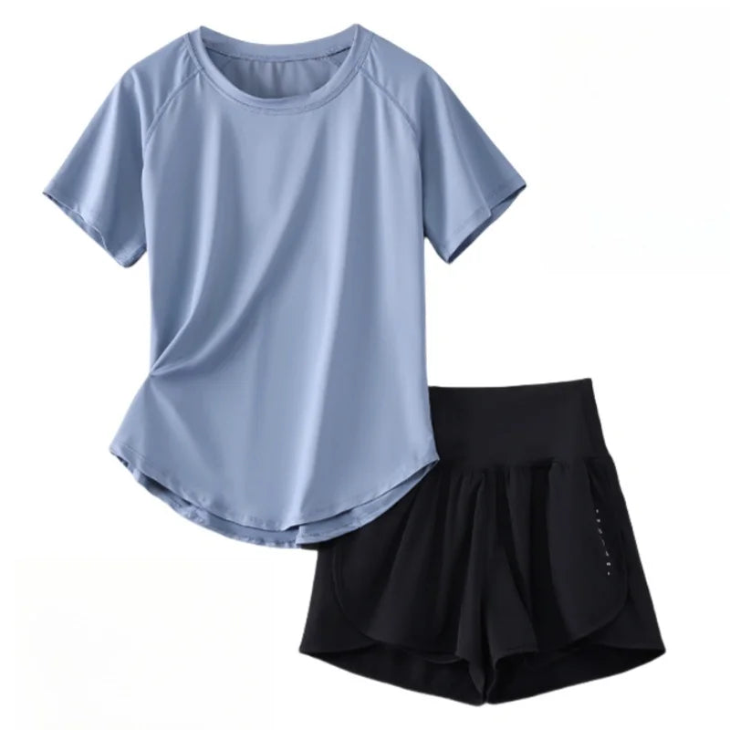 Women Yoga Shorts Set