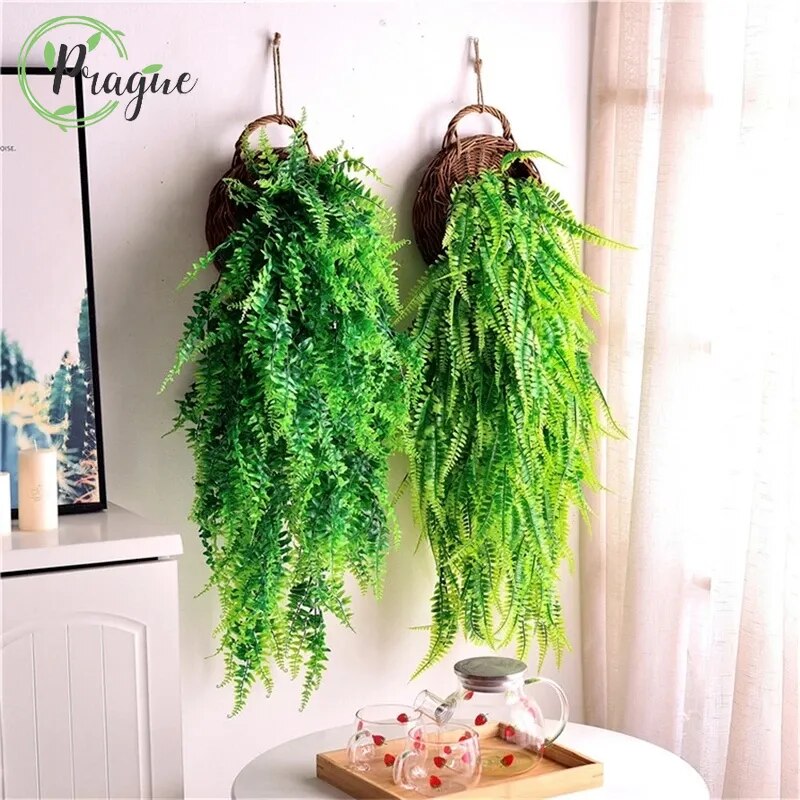 90 cm Hanging Plastic Persian Fern Leaves Vines Room Decor Nanag store