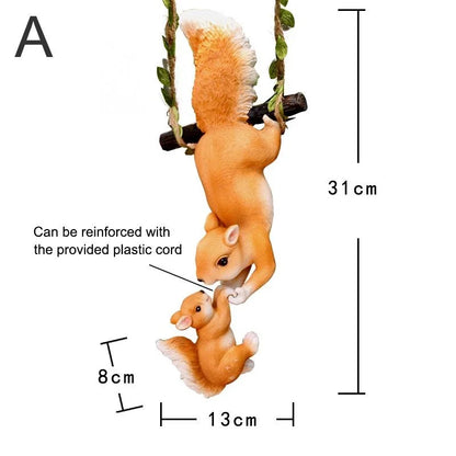 Creative climbing rope squirrels