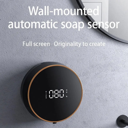 Wall-mounted automatic foam dispenser with infrared sensor