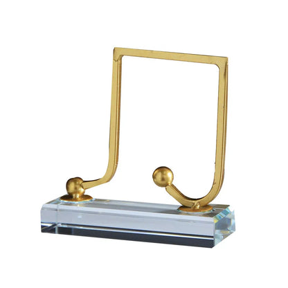 Golden Musical Note Statue