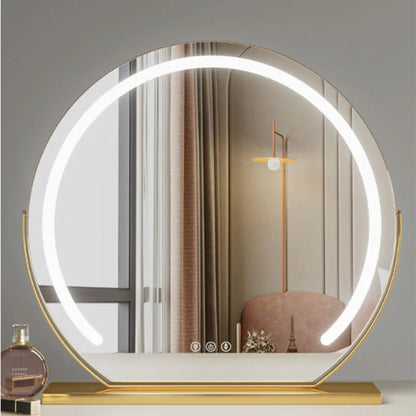 Aksesori dekorasi ruang tamu Pars seni cermin rias Nordic meja rias bulan desain tidak teratur Led seni cermin rias