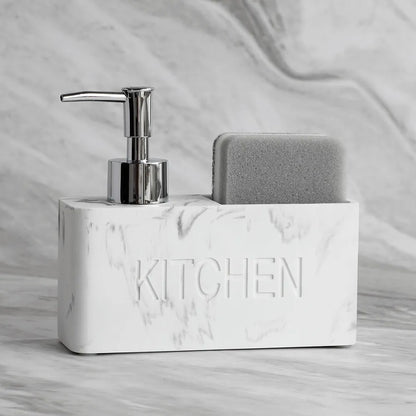 Modern kitchen accessories Soap Dispenser Set brushes Holds and Stores Sponges Scrubbers