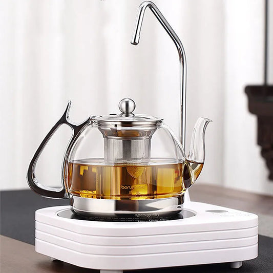 Indüksiyon ocak isıya dayanıklı cam çaydanlık elektromanyetik fırın çok fonksiyonlu filtre pot gaz sobası su ısıtıcısı çay seti