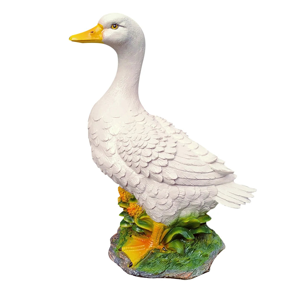 resin model duck for home decor or outdoor garden